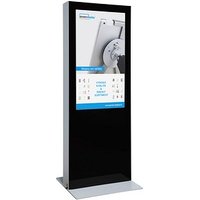 Showdown® Displays Digitale Infostele doppelseitig Infostele mit LED-Display, schwarz, 138,0 cm (55 Zoll) von Showdown® Displays