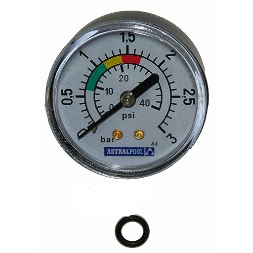 jardiboutique - Manometer, kompatibel mit Sandfilter Astralpool 3 bar – 4404010103 – Befestigung hinten, Anschluss 1/8 Zoll von jardiboutique