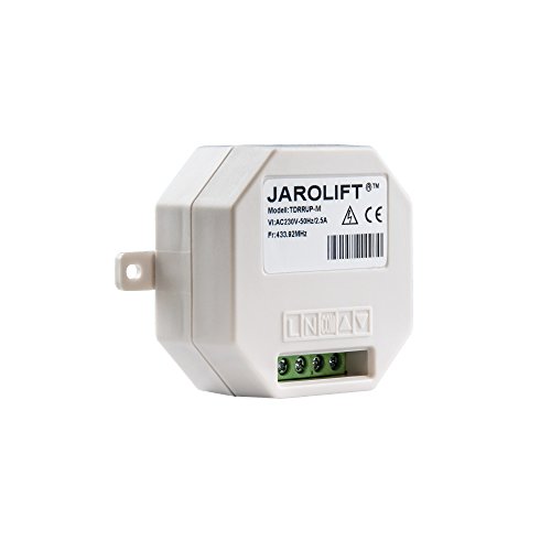 jarolift 1-Kanal Funkempfänger TDRRUP-M für Rohrmotoren, Rollladen- & Markisensteuerung Nachrüsten auf Funk, für alle jarolift TDR Funksender von jarolift
