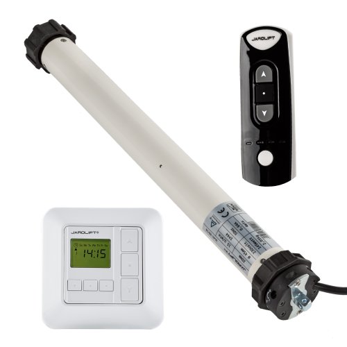 jarolift 1x Rollladenmotor SL45 20/15 + 1x Sevenlogic Comfort Funk TDRRT-01W inkl. Funkhandsender TDRC 04 von jarolift