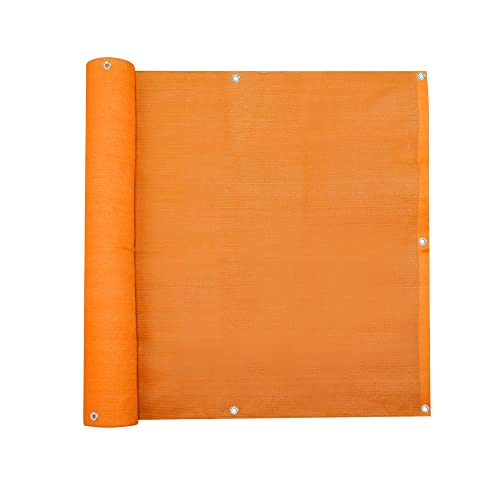 jarolift Balkonbespannung Basic, Balkon Sichtschutz Windschutz Sonnenschutz Balkon-Verkleidung, Atmungsaktiv, 600 x 90 cm Orange jarolift Balkonbespannung Basic, Balkon Sichtschutz Windschutz Sonnenschutz Balkon-Verkleidung, Atmungsaktiv, 600 x 90 cm Orange von jarolift