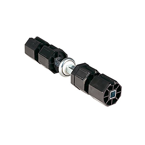 jarolift Doppelwellenbolzen mit 50 mm Kugellager, SW 60 Rollladenzubehör, Schwarz von jarolift
