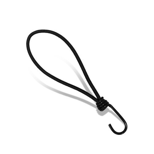 jarolift Expanderschlinge mit Spiralhaken 25 cm in schwarz von jarolift