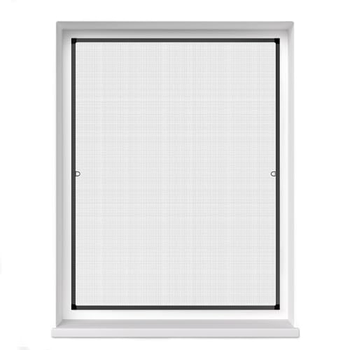 jarolift Fliegengitter Fenster Profi Line, Insektenschutz Fliegenschutzgitter Spannrahmen, Kürzbar, Alurahmen, 90 x 150 cm (B x H), Rahmenfarbe Anthrazit von jarolift
