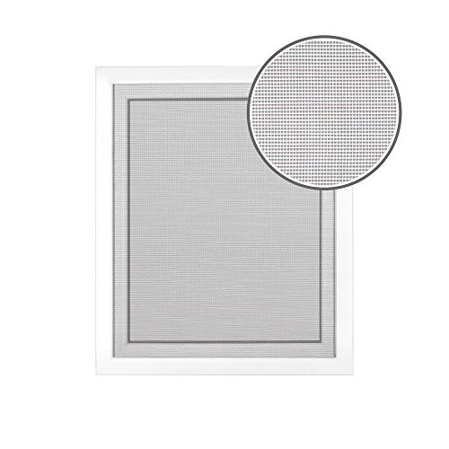 jarolift Fliegengitter Insektenschutz Fliegennetz für Fenster, ohne Bohren, Montage mit Klettband, Zuschneidbar, 110 x 130 cm, Weiß von jarolift