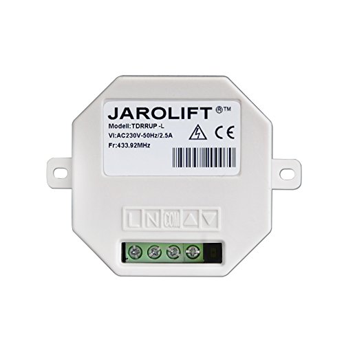 jarolift Funk-Empfänger Lichtschalter 1-Kanal TDRRUP-L, Unterputz-Montage, kompatibel mit allen jarolift TDR Funk-Sendern von jarolift
