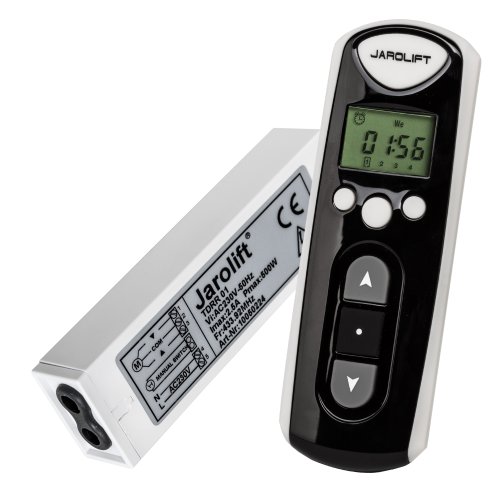 jarolift Funkhandsender Timer 4-Kanal TDRCT 04 inkl. 4X Funkempfänger Aufputz TDRR 01 von jarolift