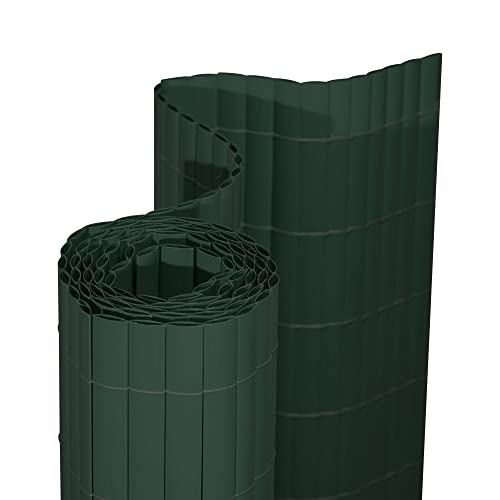 jarolift PVC Sichtschutzmatte Premium Sichtschutz Garten Balkon Terrasse Sichtschutzzaun Balkonverkleidung Zaunblende, 100 x 500 cm Grün von jarolift