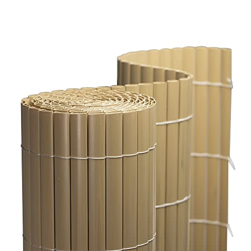 jarolift PVC Sichtschutzmatte Standard Sichtschutz Garten Balkon Terrasse Sichtschutzzaun Balkonverkleidung Zaunblende, 100 x 300 cm, (H x B), Bambus von jarolift