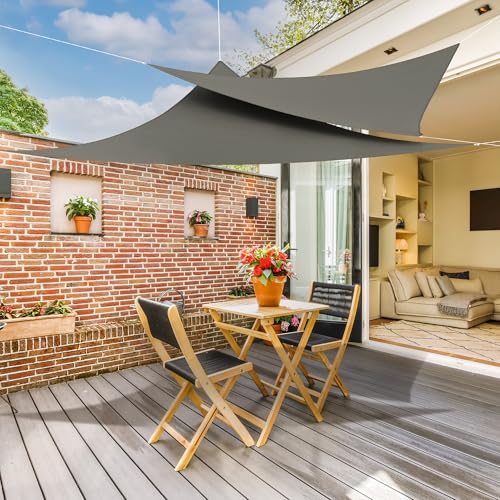 jarolift Sonnensegel Dreieck Gleichschenklig, Wasserabweisend, Sonnenschutz Sichtschutz für Terrasse Garten Balkon, Polyestergewebe 360 x 360 x 360 cm, Anthrazit jarolift Sonnensegel Dreieck Gleichschenklig, Wasserabweisend, Sonnenschutz Sichtschutz für Terrasse Garten Balkon, Polyestergewebe 360 x 360 x 360 cm, Anthrazit von jarolift