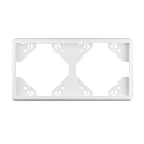 jarolift System JS1 2-fach Rahmen, für jarolift Unterputz Wippschalter und Wipptaster, Montage Waagerecht, 150 x 81 x 10 mm (B x H x T), Weiß von jarolift