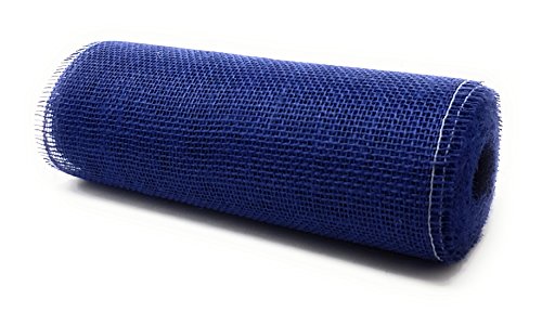 Juteband Breite 30 cm Länge 10 Meter Blau von jb