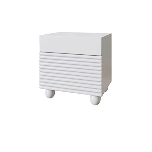 jbshop Beistelltisch Einfache Nachttisch-Schlafzimmer Schlafzimmer Nachttisch Licht Luxus Bettwäsche Aufbewahrung kleiner Schrank Square Schublade Nachttisch Nachttische (Color : A) von jbshop