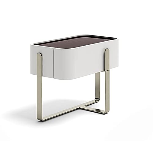 jbshop Beistelltisch Nachttisch Weiß Montage Schließfach Schlafzimmer Stapel Schrank Nachttisch Kleinkabinett Nachttisch Side Table Nachttische (Size : Right) von jbshop