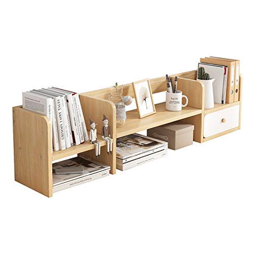jbshop Bücherregal mit 1 Schublade, Regal aus Holz, für Büro und Zuhause, natürliche Farbe, Bücherregal, Organizer jbshop Bücherregal mit 1 Schublade, Regal aus Holz, für Büro und Zuhause, natürliche Farbe, Bücherregal, Organizer von jbshop