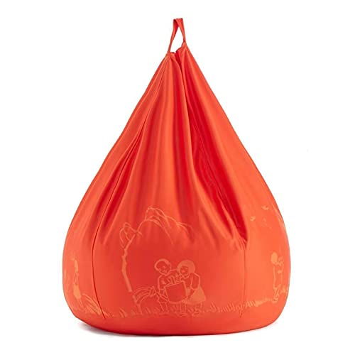jbshop Fauler Stuhl Indoor Feng Zikai Sitzsack Faules Sofa Freizeit Sofa Persönlichkeit Lounge Stuhl Niedliches Mädchensofa (Farbe: Orange) von jbshop