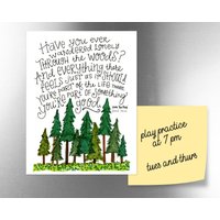 Der Wald | Jumbo-Magnet Brandi Carlile von jcaldesign
