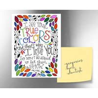 Echte Farben | Jumbo Magnet von jcaldesign