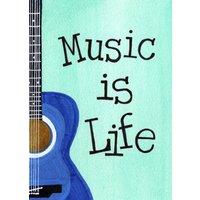 Musik Ist Leben | Jumbo-Magnet von jcaldesign