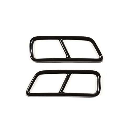 Edelstahl Auto Schalldämpfer Rohr Kehle Auspuff Ausgänge Heckrahmen Abdeckung Trim Für Cadillac XT5 XT4 2016 2017 2018 Auto Endstück Kehle Auspuffrohr (Farbe : Schwarz) von jcjklwe