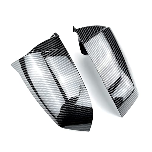 Seitenspiegelabdeckung Seitenflügel Rückspiegel Abdeckkappe Für B&MW 5er 6er 7er E60 E61 E63 E64 F01 F02 F03 F04 F06 F07 F10 F11 F12 F13 Auto Spiegelkappen (Farbe : Kohlefaser) von jcjklwe