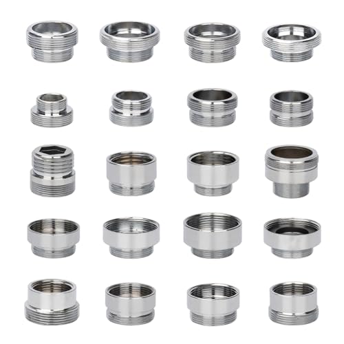 20pcs Allgemeine Wasserhahnadapter Tippen Adapter Gewindeanschlüsse Für Einfache Installation Gartenschläuchen Und Waschbecken Wasserhahnadapter von jebyltd