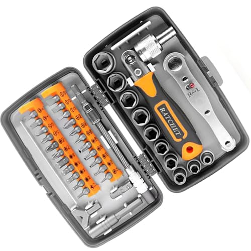 38 In 1 Ratcheting Schraubendreher Set Multi Bit Magnet Für Möbel Computer Fahrräder DIYS Kombination Multi Bit Und Ratcheting Werkzeug Kit von jebyltd
