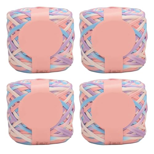 4Rolls Weiches Webengarn Polyester Strickgarn Zum Stricken Und Häkeldeckeln Handtaschen 280 G/rollen Farbenfrohe Weich 4Rolls Weiches Webengarn Polyester Strickgarn Zum Stricken Und Häkeldeckeln Handtaschen 280 G/rollen Farbenfrohe Weich von jebyltd