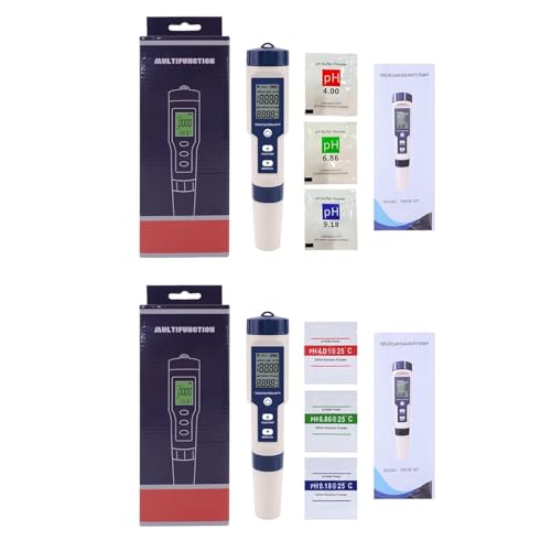 5 in 1 TDS EC Salinity Temperature Tester Pen Waterproof Multi-Function Meter Digital Water Tester No Backlight Meter for Water Meter for Water Hydroponics Digital Tester Pen 5 in 1 TDS EC Salinity Temperature Tester Pen Waterproof Multi-Function Meter Digital Water Tester No Backlight Meter for Water Meter for Water Hydroponics Digital Tester Pen von jebyltd