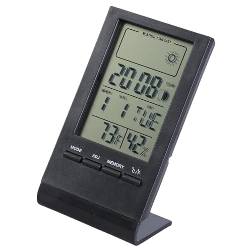 Digitale Temperaturfeuchtigkeitsmesser Schreibtisch Hygrometer LCD Anzeige Mit Zeitweckerfeuchtigkeitssensoren von jebyltd