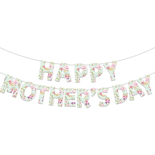 Happy Muttertag Bunting Muttertagsparty Dekoration Für Frauen Glücklicher Muttergesetzungsgeschenk von jebyltd
