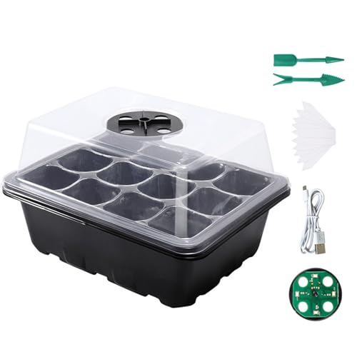 Kunststoffkeimungsbehälter Energieeffiziente LED Beleuchtung Und Modulare Pflanzzellen Pflanzen Starter Kits Kindergarten LED Sämlingsschale Mit Wachstum Licht von jebyltd
