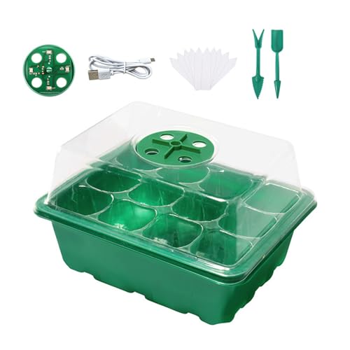 Kunststoffkeimungsbehälter Energieeffiziente LED Beleuchtung Und Modulare Pflanzzellen Pflanzen Starter Kits Kindergarten LED Sämlingsschale Mit Wachstum Licht von jebyltd