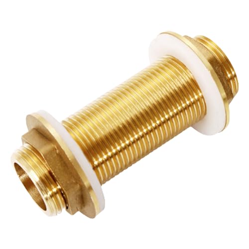 Messing Wassertanks Anschlüsse 3/4 Zoll Gewinde Männliche Weibliche Rohrleitungsanschläge Nuss Jointer Schlauch Adapter Ersatz Messing Rohranschluss von jebyltd
