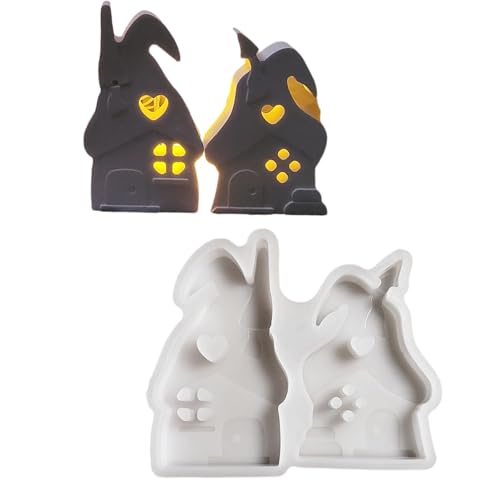 Pilzhaus Silikonkerzenformen Für Epoxidharz Kerze Herstellen Home Dekoration Schokoladen Fondant Silikonform Craft Form von jebyltd