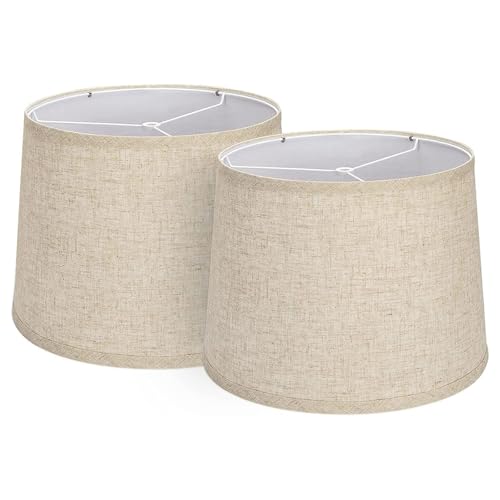 Set Von 2 Lampenschirmen Multifirtional Light Shades Tischlampenschirme Stoffschirme Stoff Textur Für Wohnzimmerwandlampe von jebyltd