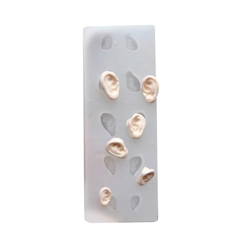 Töpferei Ton Ohrform Universal Verwendung Silikonform für DIY Töpferei Ton und Fondant Handwerk Niedliches Ohrmuster Zubehör von jebyltd