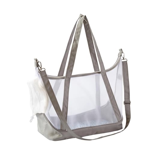 jebyltd Tragbare Haustierträger Bag Mit NET Lüftungssicherheit Fenster Nylon Für Katzen Freien Aktivitäten Atmungsaktiver Haustierträger von jebyltd