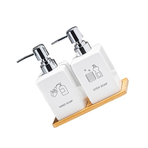 Wiederverwendbarer Pressetyp Flüssigkeitspender Flasche Keramik Nonmetallisch Tragbares Design Für Shampoo Seifenlotionfreundlich Haus Verwenden Moderne Nachfüllbare Duschgelsflasche von jebyltd