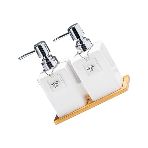 Wiederverwendbarer Pressetyp Flüssigkeitspender Flasche Keramik Nonmetallisch Tragbares Design Für Shampoo Seifenlotionfreundlich Haus Verwenden Moderne Nachfüllbare Duschgelsflasche von jebyltd