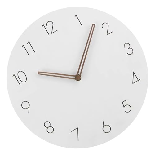 jebyltd 12 Zoll Zeitgenössische Weiße Holzwanduhr Mit Ruhiger Quarzbewegung Leicht Zu Lesen Für Wohnzimmer Schlafzimmer Küchenbüro Wanduhr jebyltd 12 Zoll Zeitgenössische Weiße Holzwanduhr Mit Ruhiger Quarzbewegung Leicht Zu Lesen Für Wohnzimmer Schlafzimmer Küchenbüro Wanduhr von jebyltd