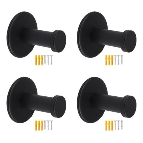 jebyltd 4pcs Wandmontierte Kleiderhaken Metall Ein Haken Edelstahl Wandtuchbügel Für Mantel Kleidung Dauerte Edelstahl Kleidung Handtuch Badezimmer Hardware von jebyltd