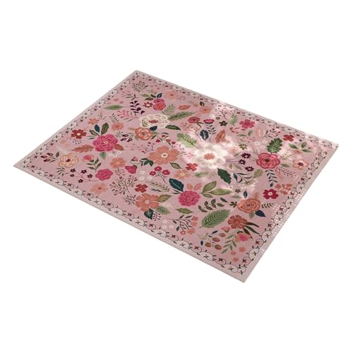 jebyltd Blumenbereich Teppich Waschbarer Nicht Überrutscher Boden Teppich Für Wohnzimmer Low Stapel Design Luxuriöser Feeling Teppiche Leicht Zu Reinigen Blumen Türmatten jebyltd Blumenbereich Teppich Waschbarer Nicht Überrutscher Boden Teppich Für Wohnzimmer Low Stapel Design Luxuriöser Feeling Teppiche Leicht Zu Reinigen Blumen Türmatten von jebyltd
