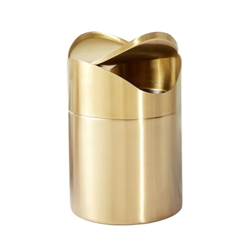 jebyltd Eleganter Müll Kann Mit Einer Kapazität Von Swing Deckel 1 50L Kapazität Perfekt Für Kleine Raum Und Persönliche Arbeitsplatten Mülleimer Verwenden von jebyltd