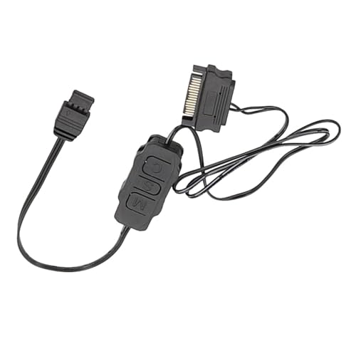 jebyltd Flexible SATAs 3Pin/4Pin RGBS Lüfterverbindungskabel Mit Einstellbarer Geschwindigkeit Und Beleuchtungseffekte von jebyltd