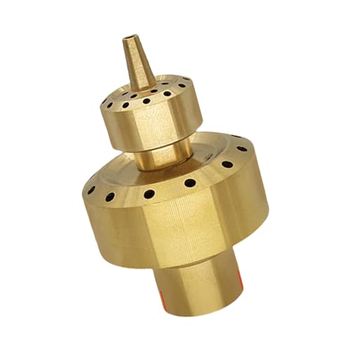 jebyltd Outdoor Messing Fountain Düse Mit Doppelten Wassersprays Design Für Pool Teichgartendekoration Verbessertes Zubehör Messing Gartenbrunnen Sprinkler von jebyltd