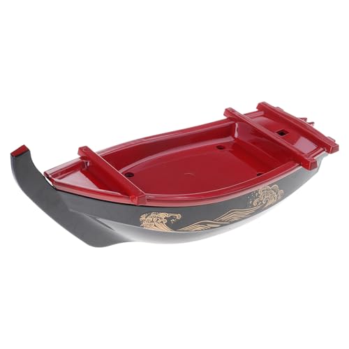 jebyltd Schiffsform Sushi Plate Sashimi Serving Tablett Kreative Lebensmittel Display Platte Plastik Textur Für Haus Und Restaurant Dachhäuser Verwenden Sie Home Dining Decors von jebyltd