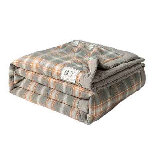 jebyltd Soft Kariertes Design Baumwolldecke Tröster Für Zu Hause Dekore Geeignet Und Entspannte Schlafumgebung Klimaanlage Quilt von jebyltd