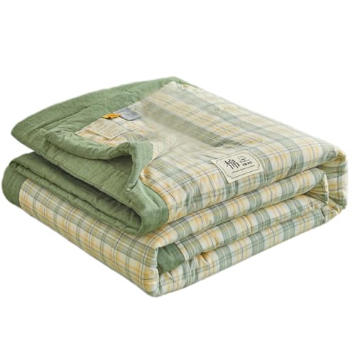 jebyltd Soft Kariertes Design Baumwolldecke Tröster Für Zu Hause Dekore Geeignet Und Entspannte Schlafumgebung Klimaanlage Quilt von jebyltd
