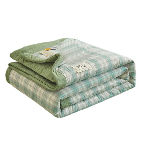 jebyltd Soft Kariertes Design Baumwolldecke Tröster Für Zu Hause Dekore Geeignet Und Entspannte Schlafumgebung Klimaanlage Quilt von jebyltd